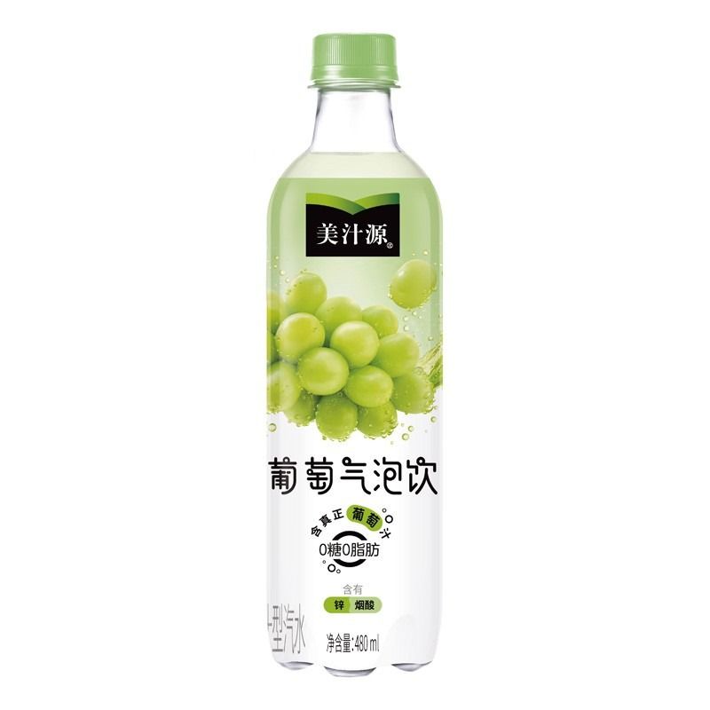 美汁源Minute Maid 0糖0脂肪葡萄气泡饮果味型汽水 480ml／瓶.jpg