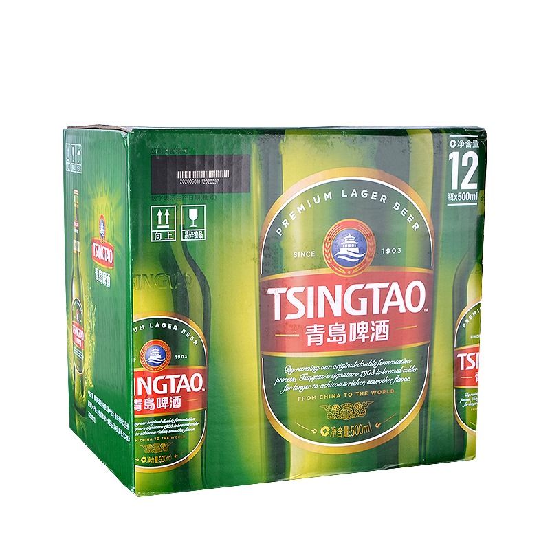 青岛啤酒TSINGTAO 10°P经典1903啤酒 500mlx12瓶／箱