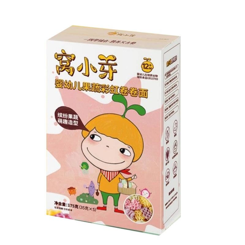 窝小芽 婴幼儿果蔬彩虹卷卷面 175g／盒.jpg