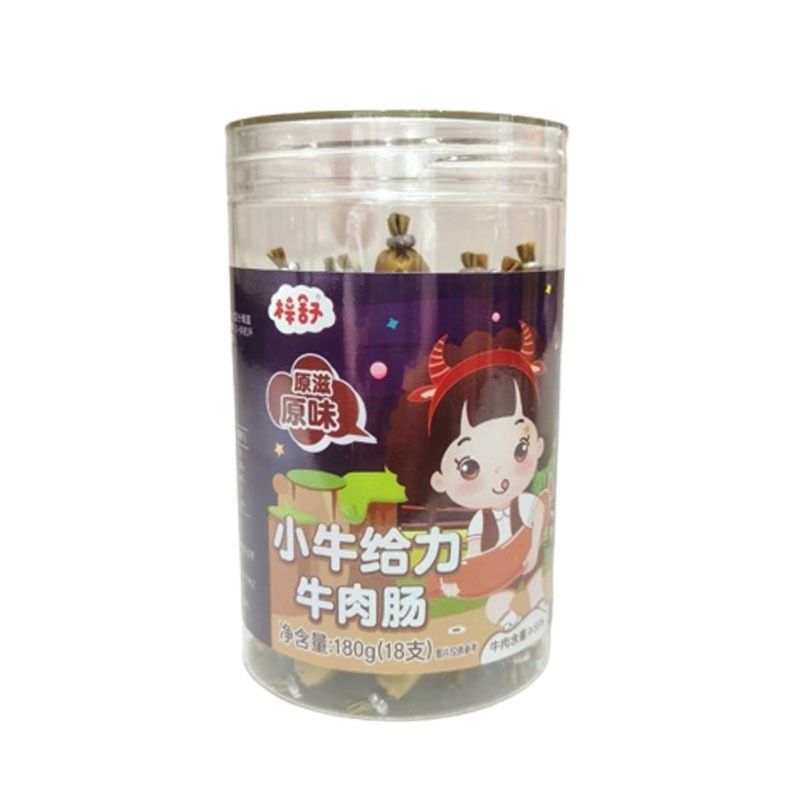 梓舒 原滋原味小牛给力牛肉肠 180g／罐.jpg