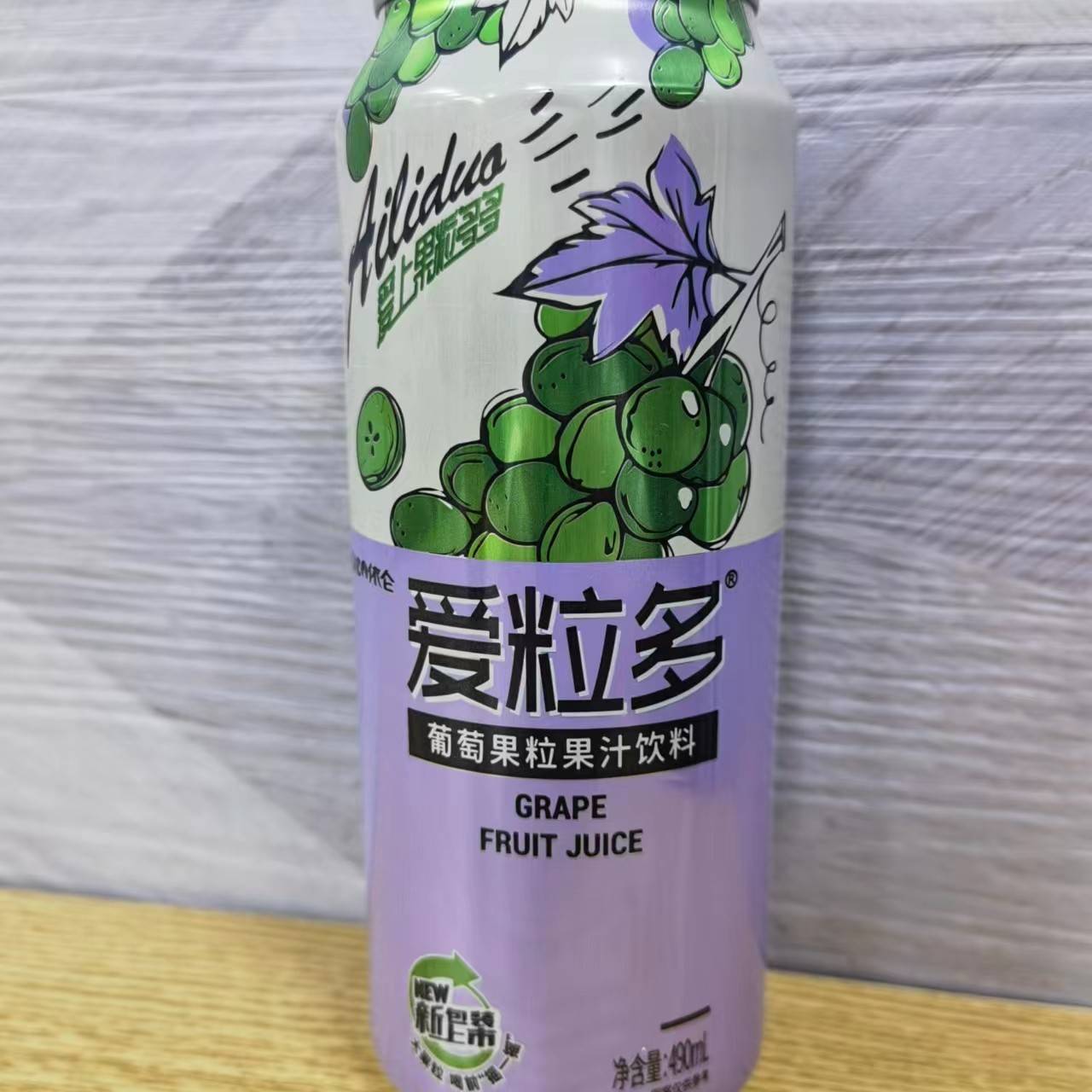 爱粒多 葡萄果粒果汁饮料 500ml／瓶