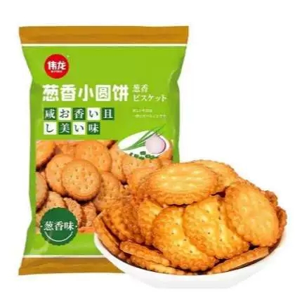 伟龙日式小圆饼葱香味100g