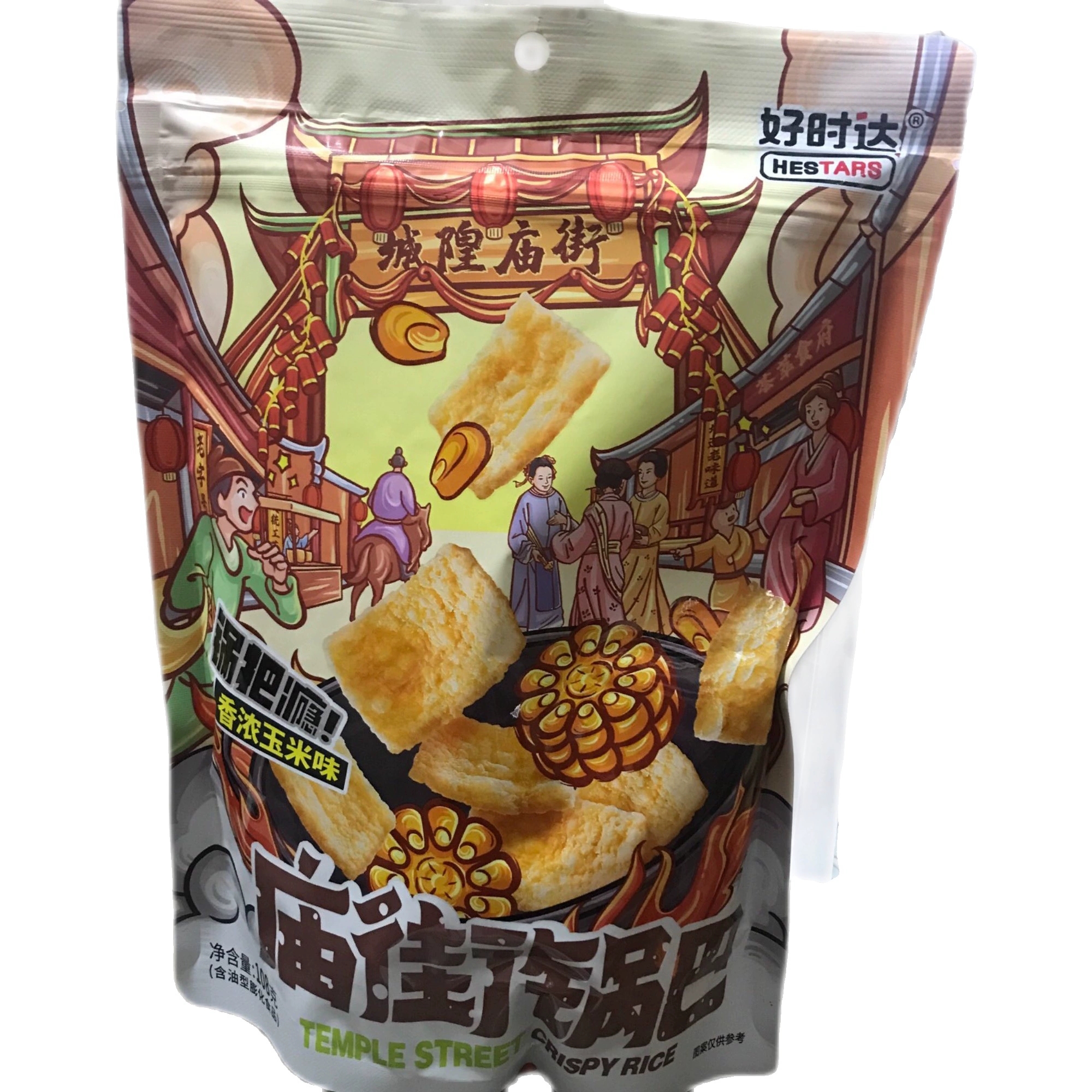 好时达庙街玉米味锅巴108g