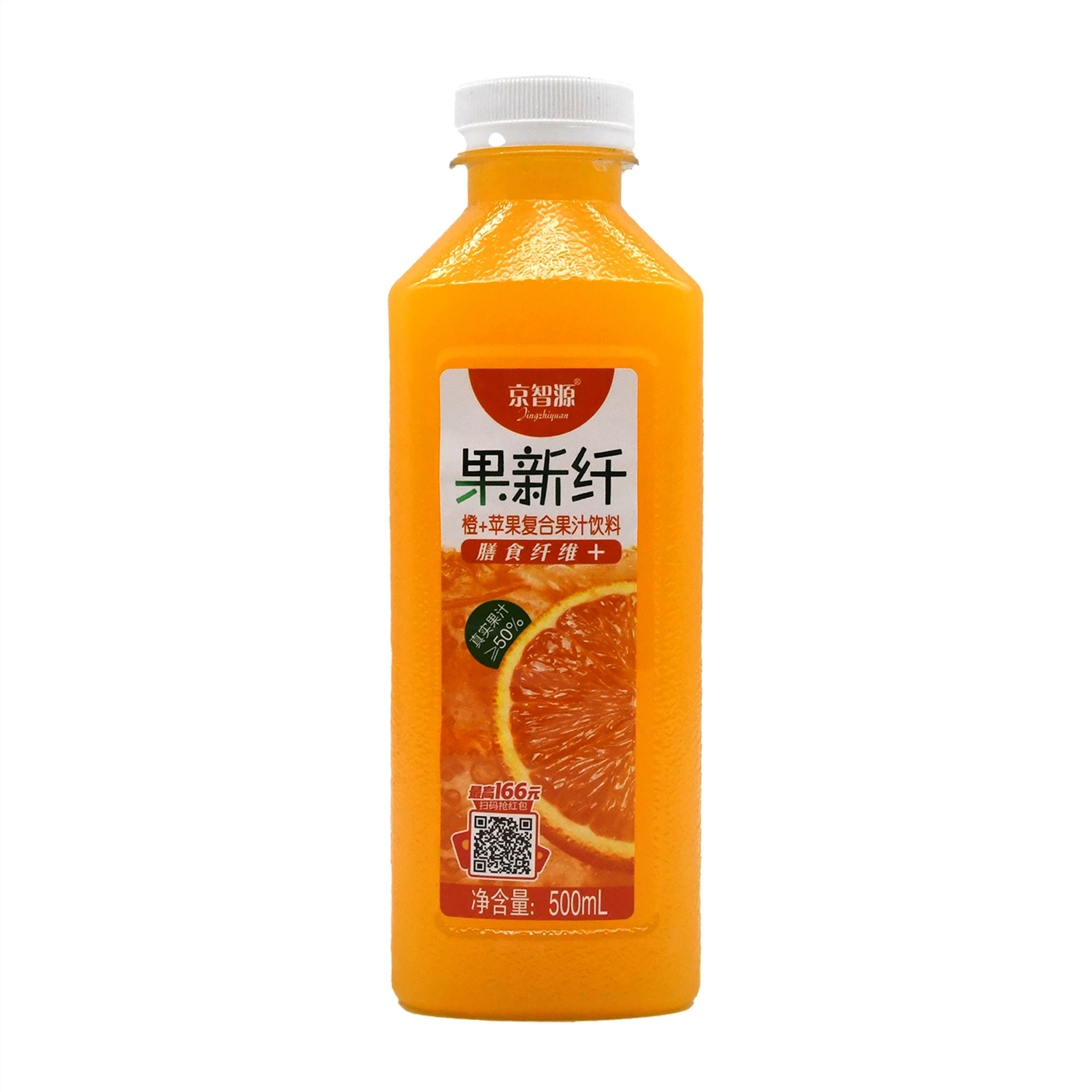 京智源果新纤橙味饮料500ml