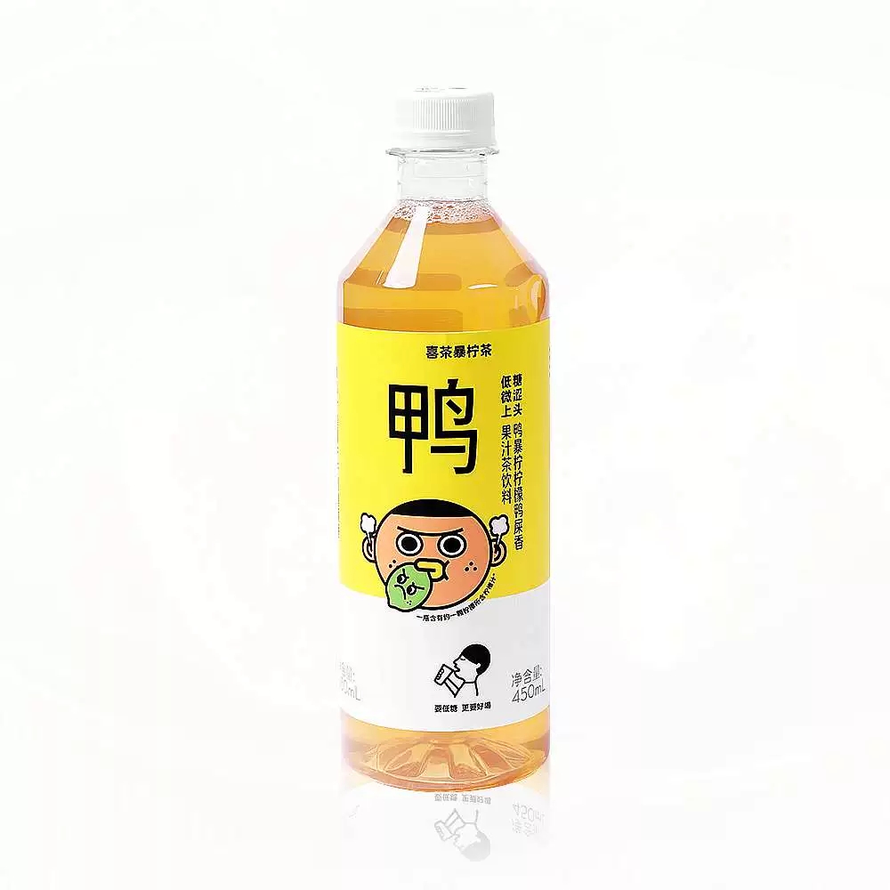 喜茶鸭喜香柠茶果汁茶饮料450ml