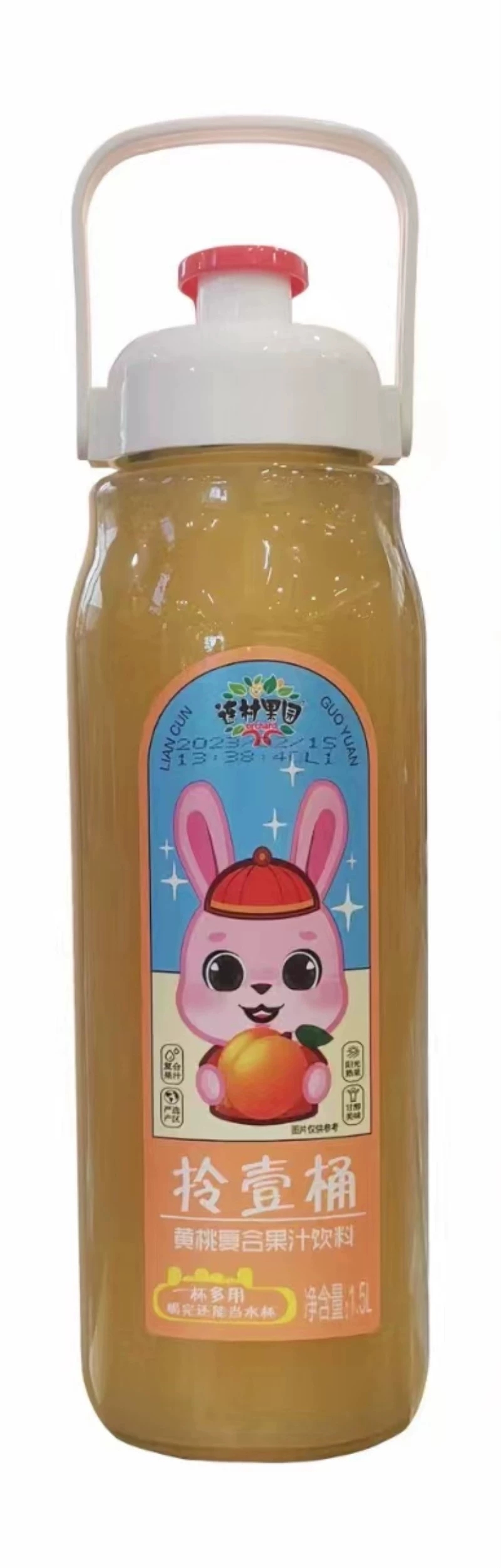 连村果园拎壹桶黄桃复合饮料1.5L