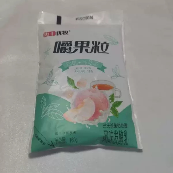 惠丰白桃乌龙茶嚼颗粒酸奶160g