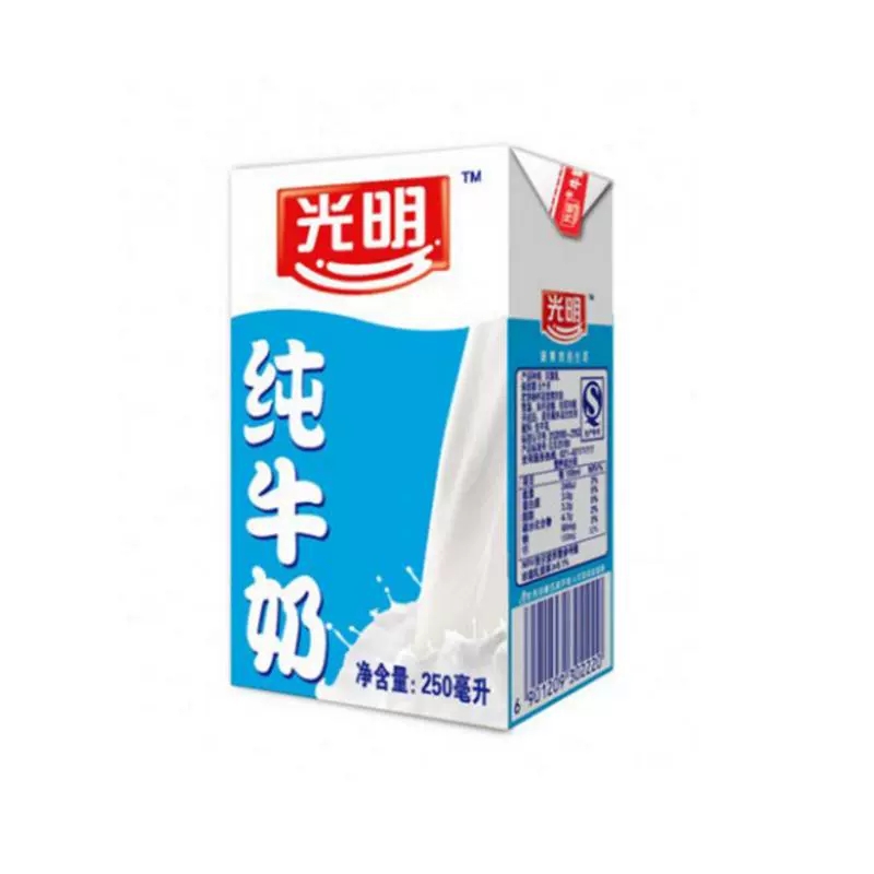 光明纯牛奶250ml