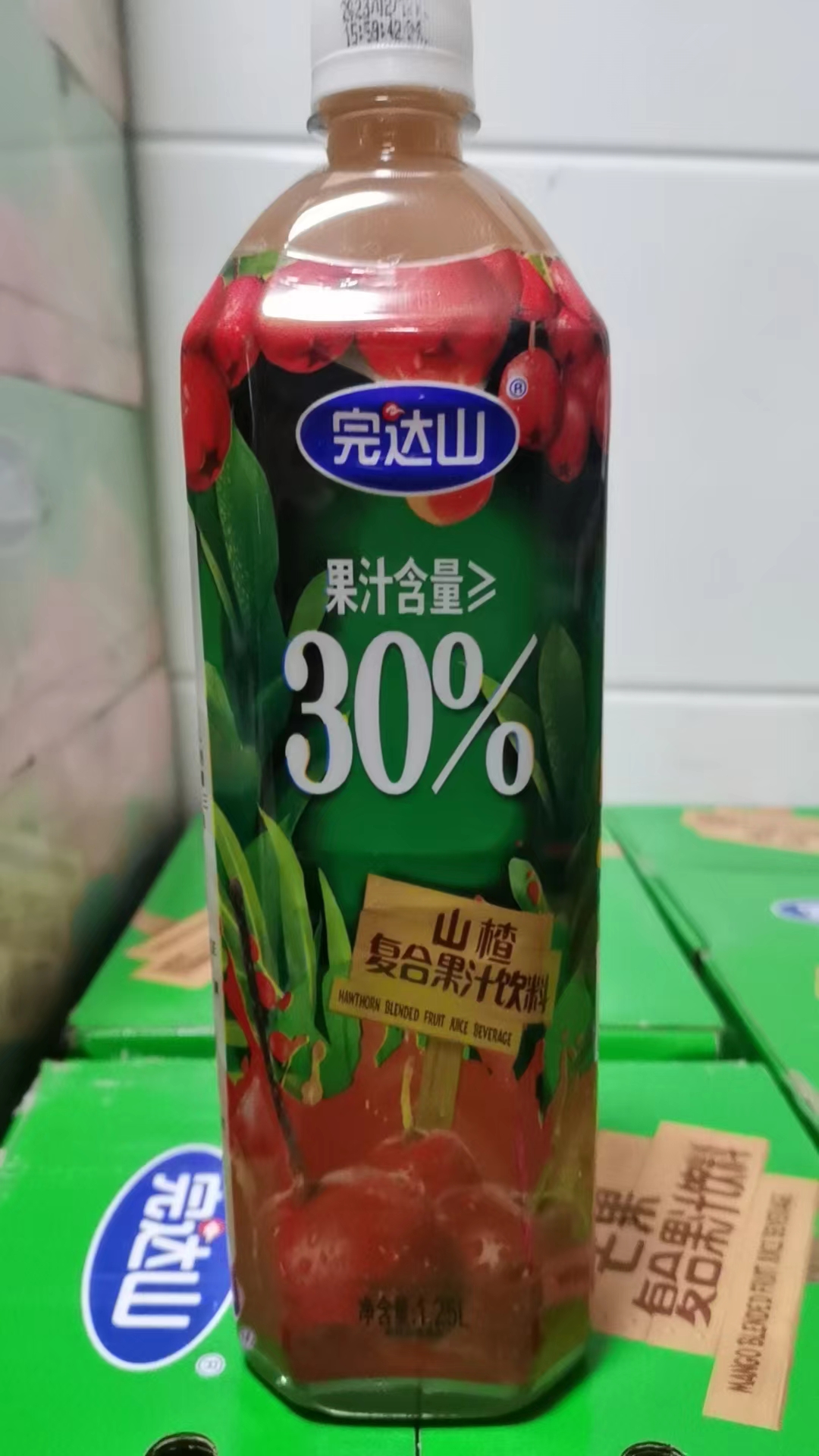 完达山山楂复合果汁饮料1.25L*6瓶